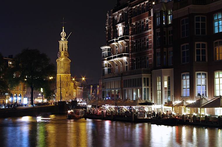 Munttoren Amsterdam by Night