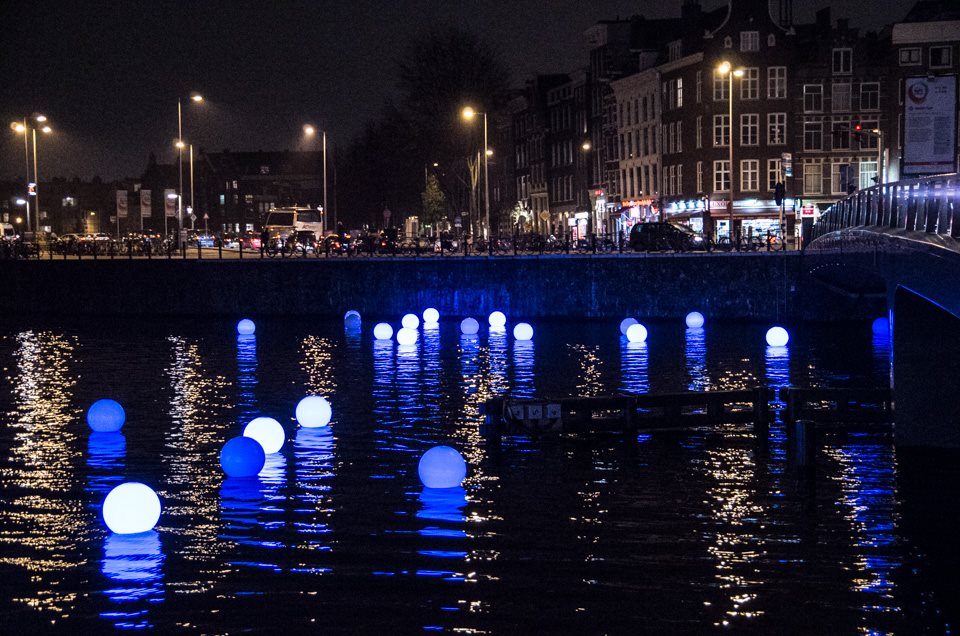 Amsterdam Light Festival 2014 Water Fun Angus Muir Open Havenfront