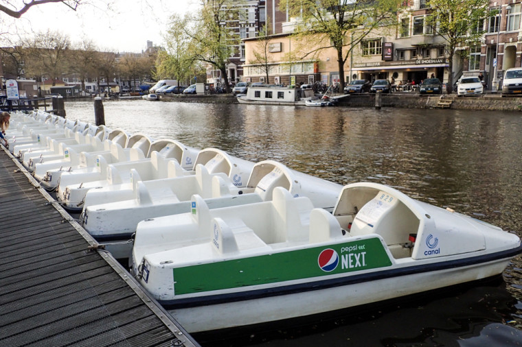 Pedalo Canal Bikes in Amsterdam