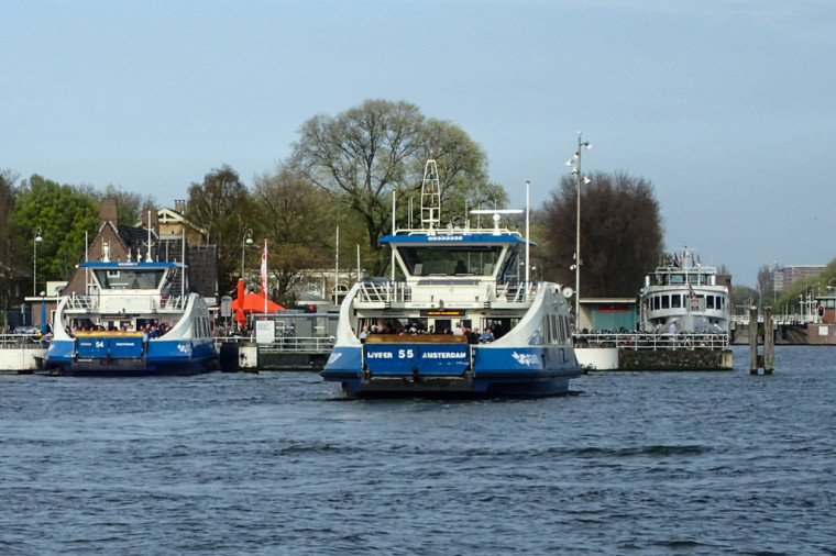 GVB Ferries across the IJ Amsterdam