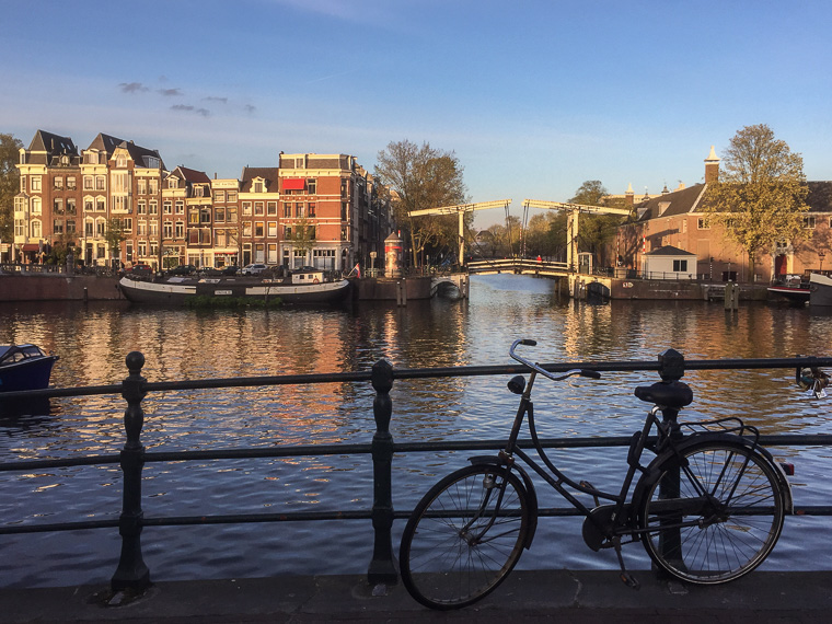 Drawbridge and Canal Houses, Amstel Amsterdam 